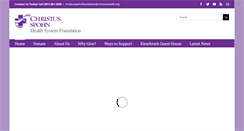 Desktop Screenshot of christusspohnfoundation.org