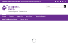 Tablet Screenshot of christusspohnfoundation.org